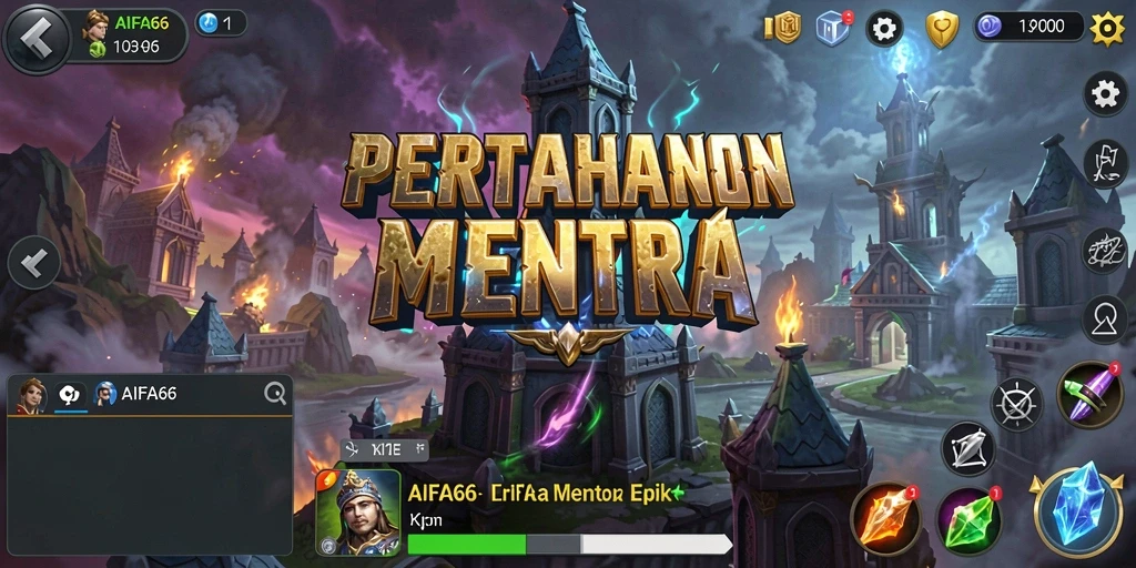 Tangkapan layar menunjukkan aksi pertahanan menara di AIFA66.