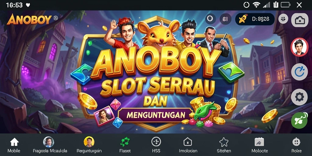 Screenshot gameplay ANOBOY menampilkan momen seru saat bermain Slot.