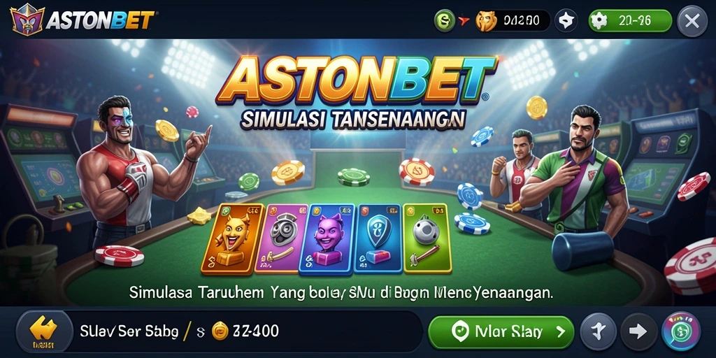 Tampilan gameplay menarik dari ASTONBET dalam simulasi taruhan.