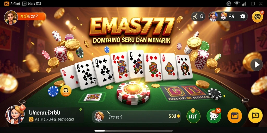 Screenshot gameplay EMAS777 yang menunjukkan aksi seru pemain Domino.