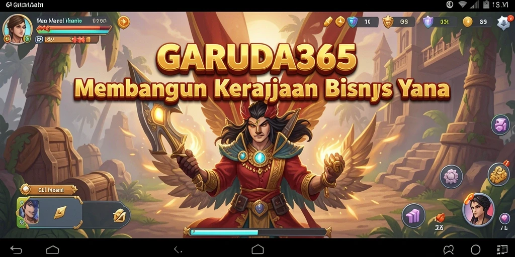 Screenshot GARUDA365 menampilkan momen seru dalam membangun bisnis Tycoon.