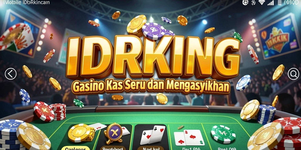 Screenshot gameplay IDRKING yang menampilkan suasana kasino yang mengasyikkan.