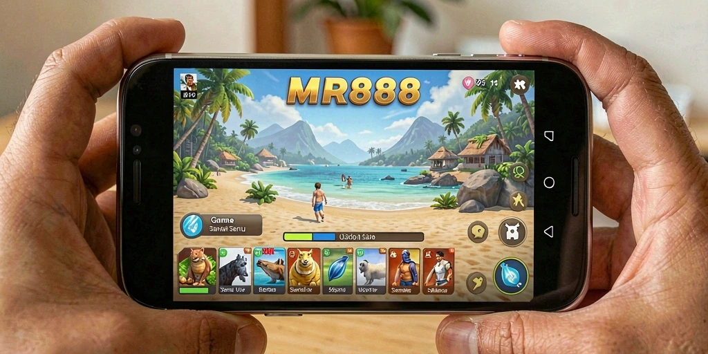 Tampilan gameplay MR888 yang menarik dan penuh warna.