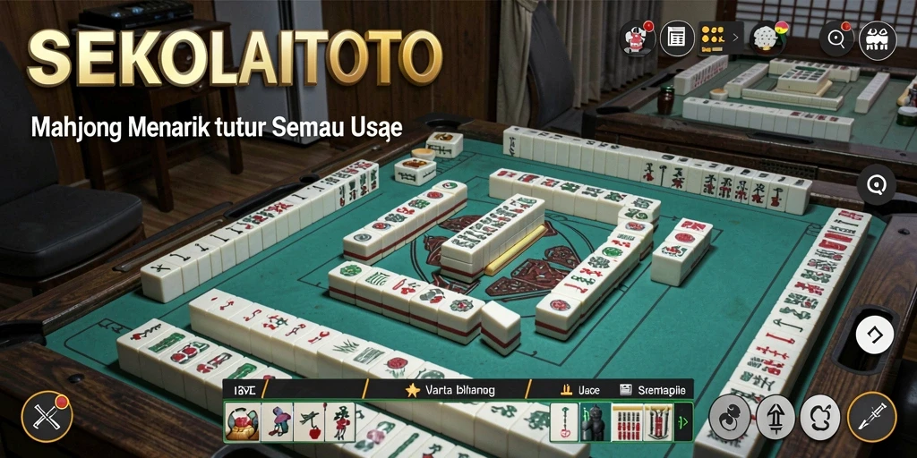 Screenshot dari gameplay <strong>SEKOLAHTOTO</strong> menampilkan keseruan bermain Mahjong.