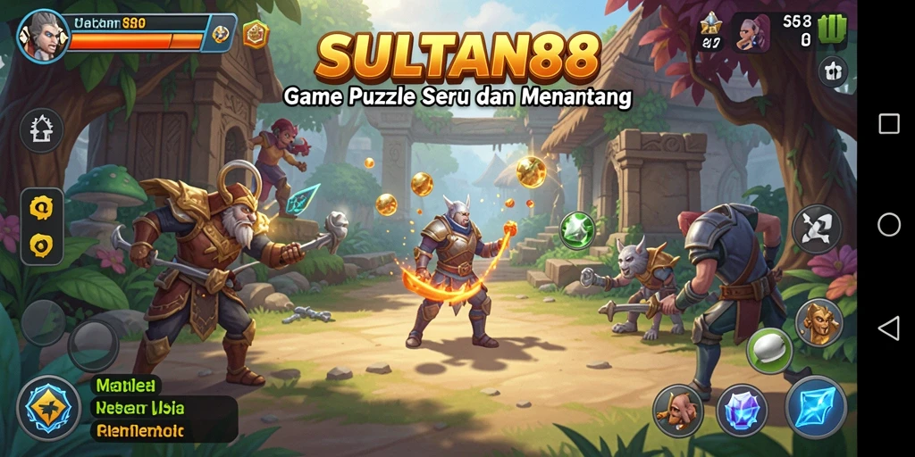 Screenshot gameplay SULTAN88 menampilkan tantangan puzzle yang menarik.