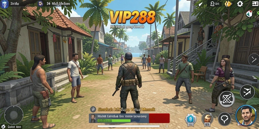 Tampilan gameplay menarik di VIP288 dengan interaksi sosial yang mendalam.